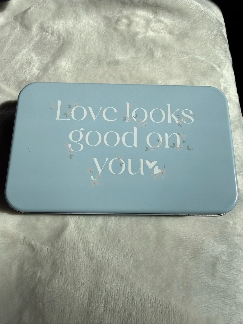 Makeup Brush Set with Tin Case - Light Blue